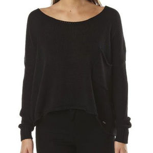 Volcom Black tipsy sweater NWT